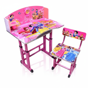 Adjustable Kids Study Table With Chair